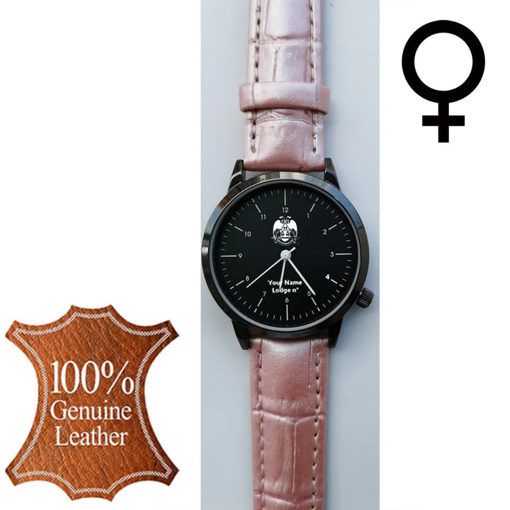 32nd Degree Scottish Rite Wristwatch - Wings Down Various Colors - Bricks Masons