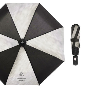 33rd Degree Scottish Rite Umbrella - Three Folding Windproof - Bricks Masons