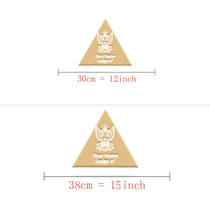 33rd Degree Scottish Rite Wall Monograms - Wings Up Various Sizes - Bricks Masons