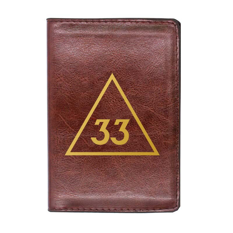 33rd Degree Scottish Rite Wallet - Black & Brown - Bricks Masons