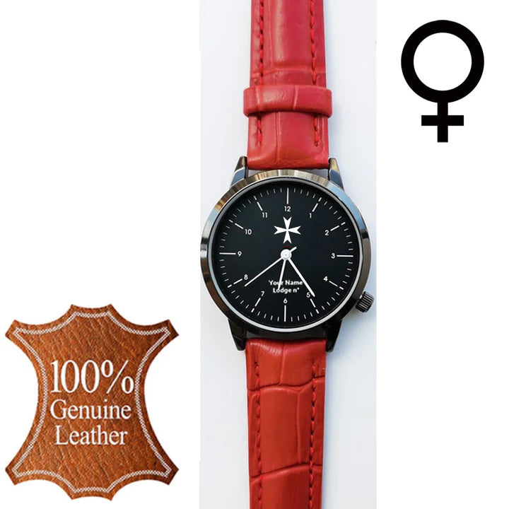 Order Of Malta Commandery Wristwatch - Various Colors - Bricks Masons