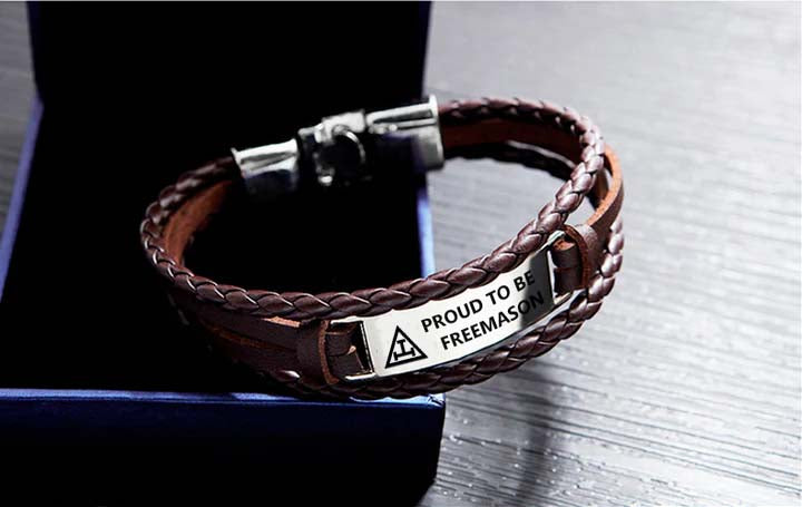 Royal Arch Chapter Bracelet - Black & Brown - Bricks Masons