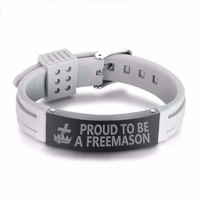 Knights Templar Commandery Bracelet - Silicone - Bricks Masons