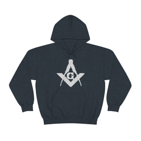 Master Mason Blue Lodge Hoodie - Christmas Ugly Square and Compass G - Bricks Masons