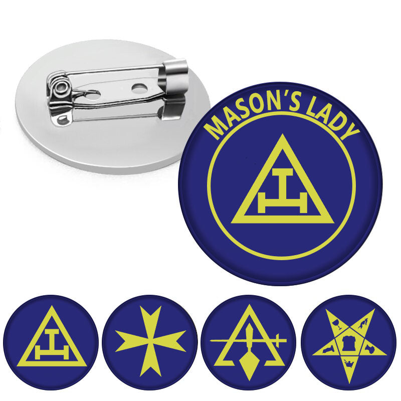 Royal Arch Chapter Brooch - Mason's Lady - Bricks Masons