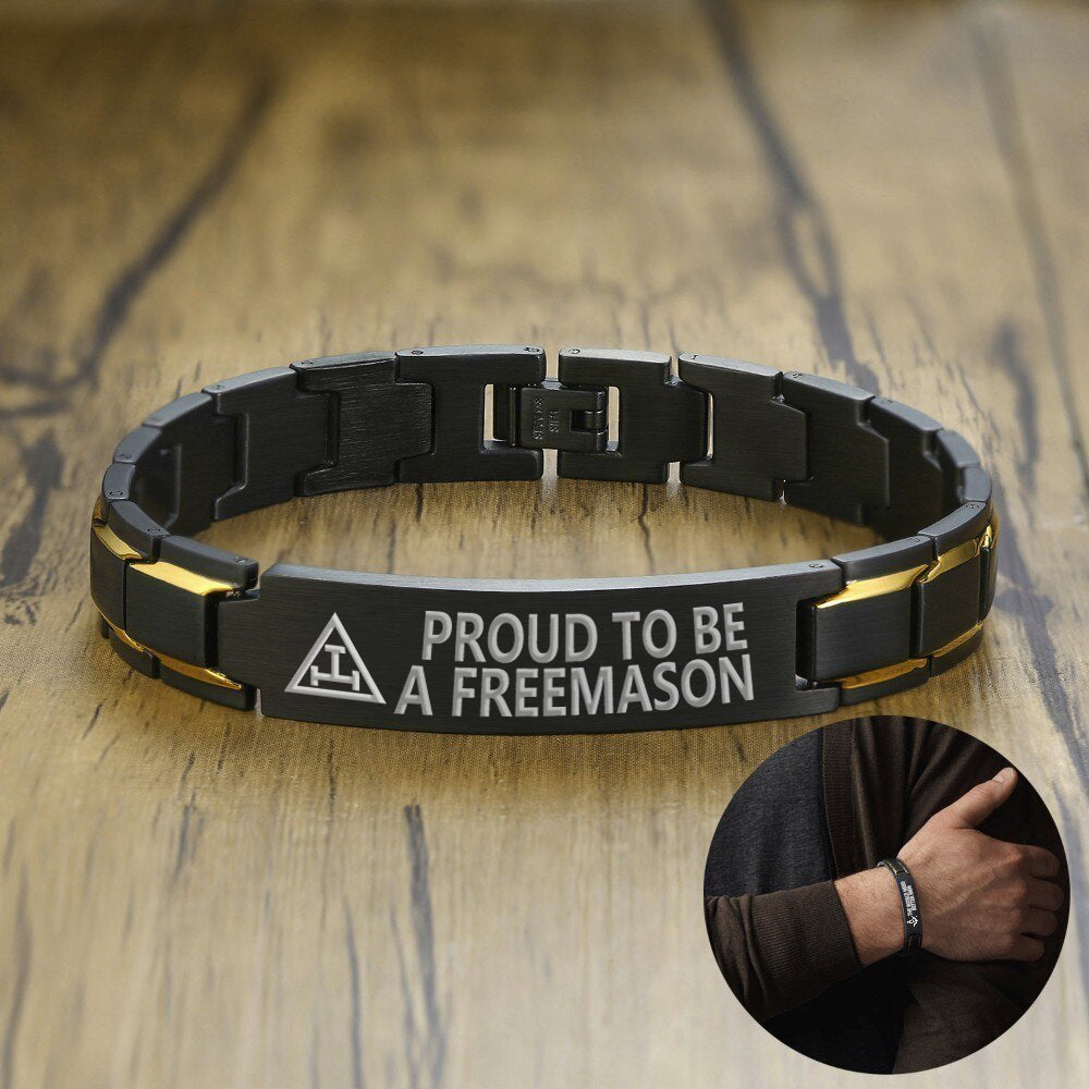 Royal Arch Chapter Bracelet - Stainless Steel - Bricks Masons