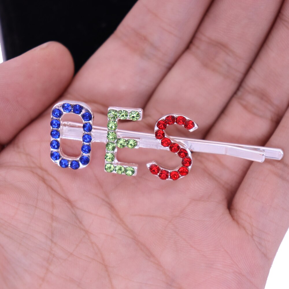 OES Hair Pin - Silver Plated - Bricks Masons