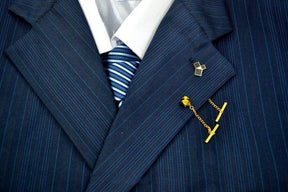 Master Mason Blue Lodge Lapel Pin - The 47th Problem of Euclid in metal - Bricks Masons