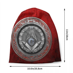 Master Mason Blue Lodge Beanie - Silver Jewel Bonnet - Bricks Masons