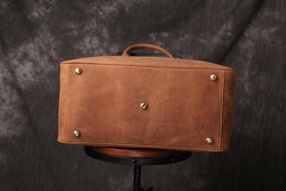 Shriners Travel Bag - (Dark Brown/Camel) - Bricks Masons