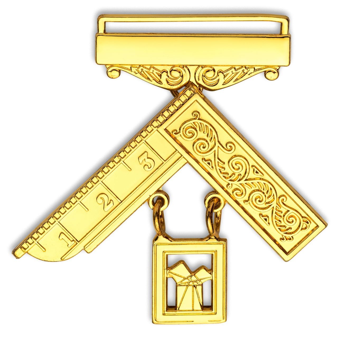 Past Master Craft English Regulation Collar Jewel - Euclid’s 47th Problem - Bricks Masons