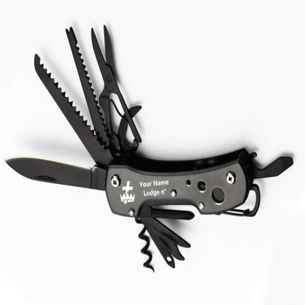 Knights Templar Commandery Pocket Knife - Multifunctional - Bricks Masons