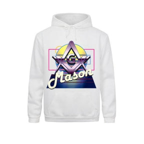Master Mason Blue Lodge Hoodie - Square & Compass G (Multiple Colors) - Bricks Masons