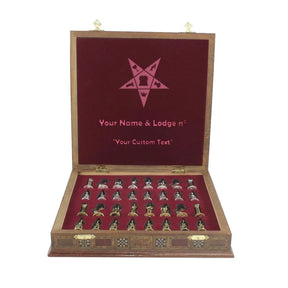 OES Chess Set - Hand Workmanship Patterns - Bricks Masons
