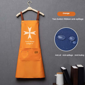 Order Of Malta Commandery Work Apron - Various Colors - Bricks Masons