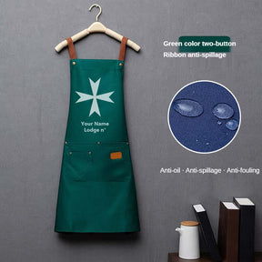 Order Of Malta Commandery Work Apron - Various Colors - Bricks Masons