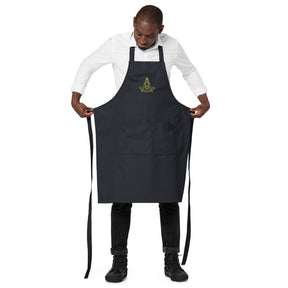 Past Master Blue Lodge California Regulation Kitchen Apron - Various Cotton Colors - Bricks Masons