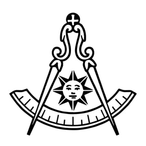 Past Master Blue Lodge California Regulation Ring - Sterling Silver - Bricks Masons