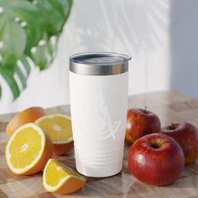 Past Master Blue Lodge California Regulation Ringneck Tumbler - 20oz Various Colors - Bricks Masons