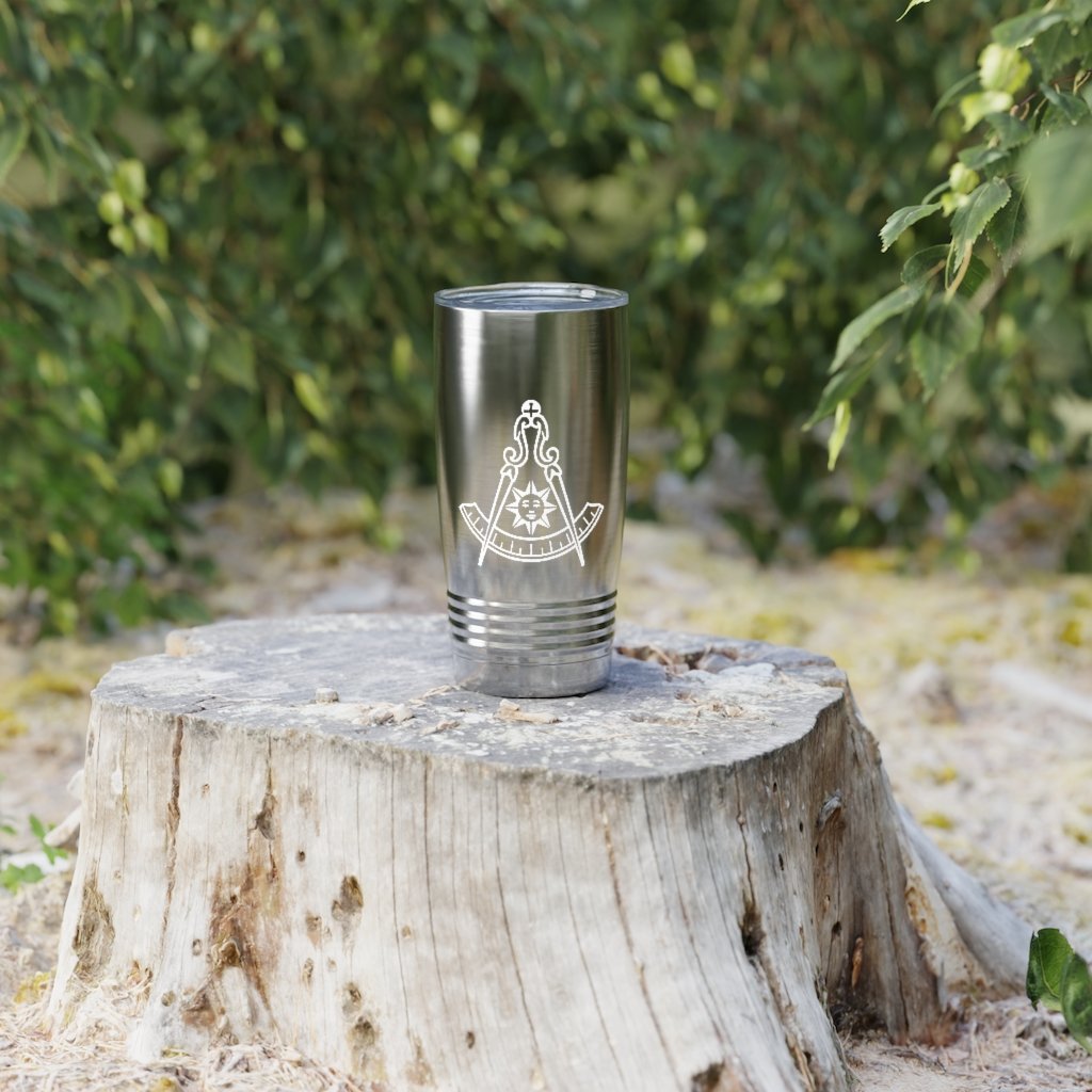 Past Master Blue Lodge California Regulation Ringneck Tumbler - 20oz Various Colors - Bricks Masons