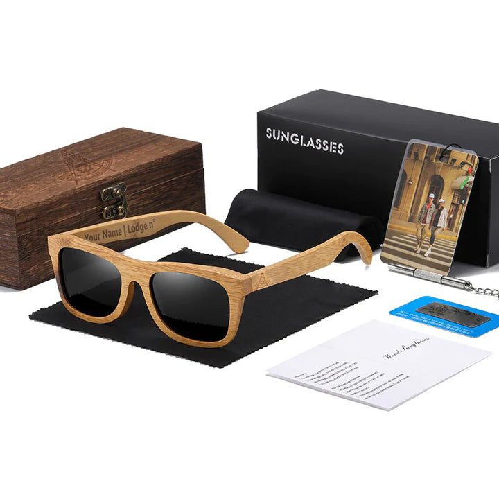 Past Master Blue Lodge California Regulation Sunglasses - Various Lenses Colors - Bricks Masons