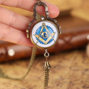 Master Mason Blue Lodge Pocket Watch - Bell Watch - Bricks Masons