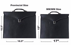 Masonic Apron Case - Imitation Leather Multiple Colors MM & WM - Bricks Masons
