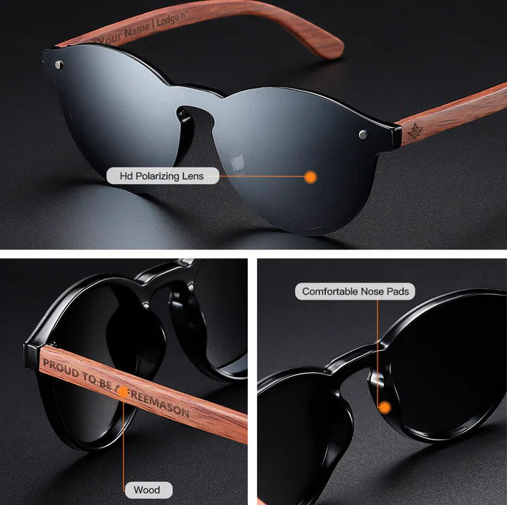 Widows Sons Sunglasses - Leather Case Included - Bricks Masons